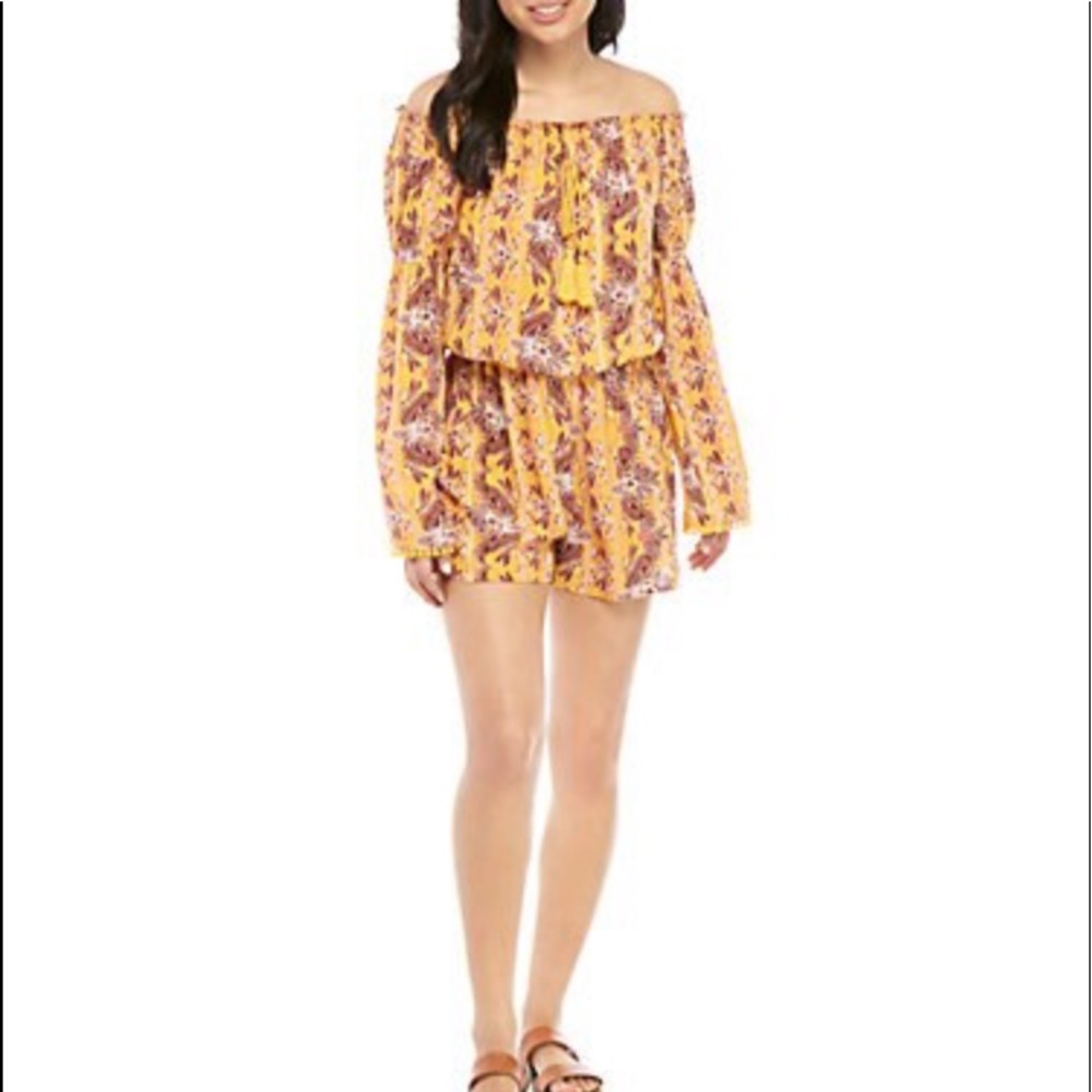 Wonderly Yellow Romper Sz-XL